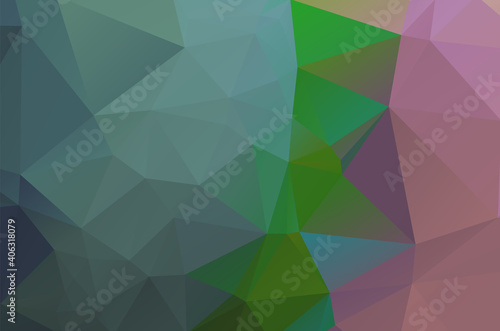 Multi color geometric triangular low poly background style