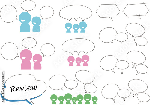 	口コミイラストセット