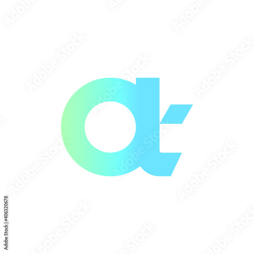 OT Monogram Letter Initial Technology Logo Design Graphic Concept
