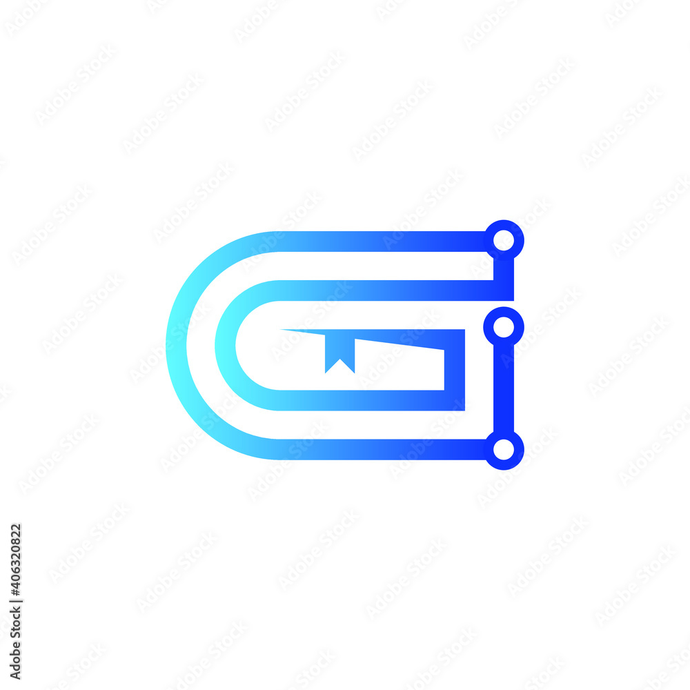 G Monogram Initial Letter Technology Logo Design Graphic Concept G Monogram Initial Letter Technology Logo Design Graphic Concept