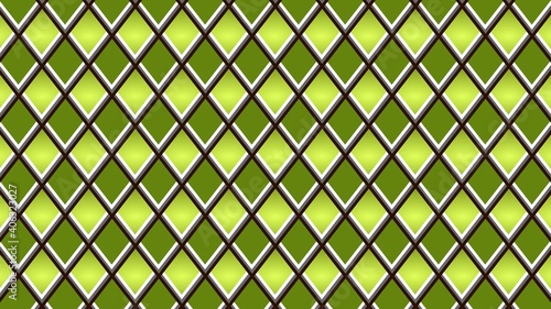 Vector pattern background with the concept of triangles and parallelograms using coconut leaf colors