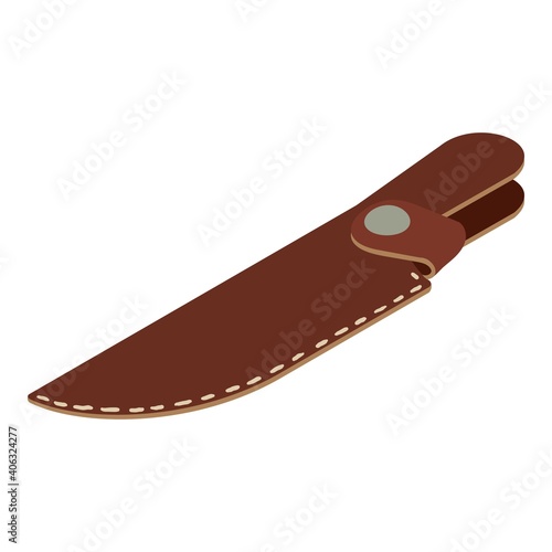 Hunting cover knife icon. Isometric of hunting cover knife vector icon for web design isolated on white background