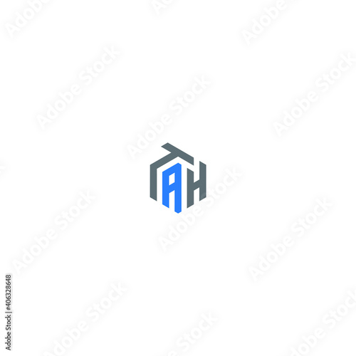 TAH logo TAH icon TAH vector TAH monogram TAH letter TAH minimalist TAH triangle TAH flat Unique modern flat abstract logo design  