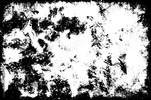 Black and white background. Monochrome grunge background. Abstract texture of dirt  dust  blots  chips. Dirty dirty surface