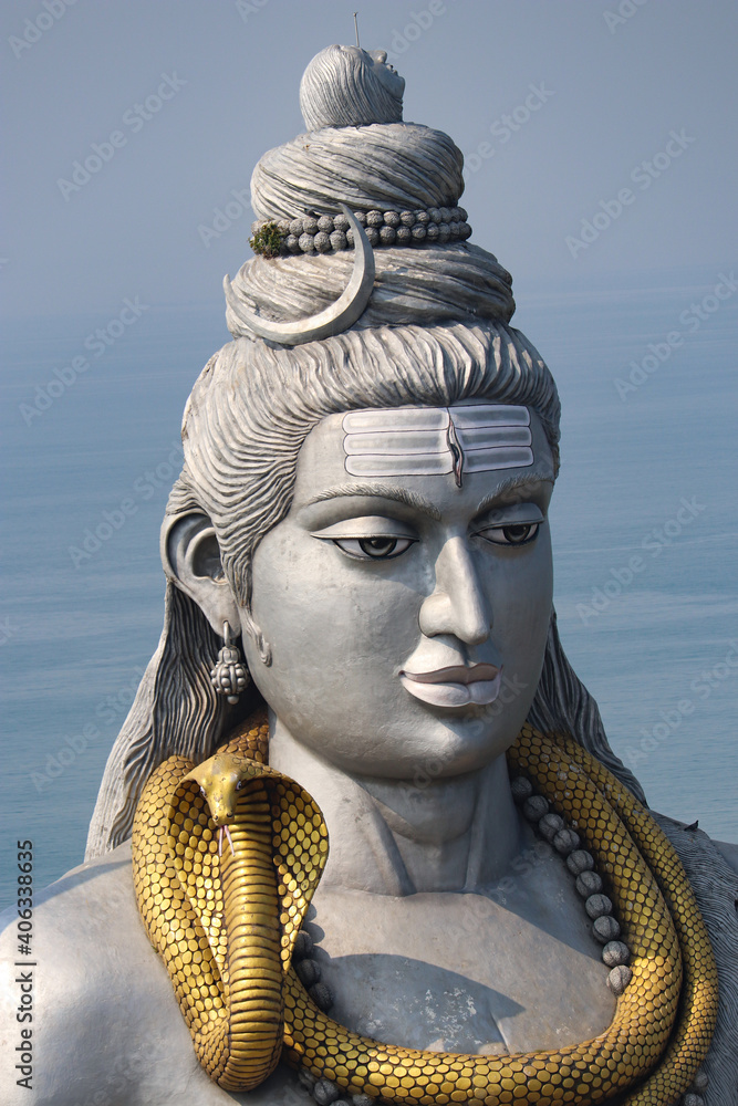 Collosal God Colossal statue dedicated to the Hindu god Shiva boasting striking sea ...