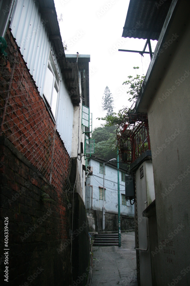 narrow street in the old town narrow street in the old town