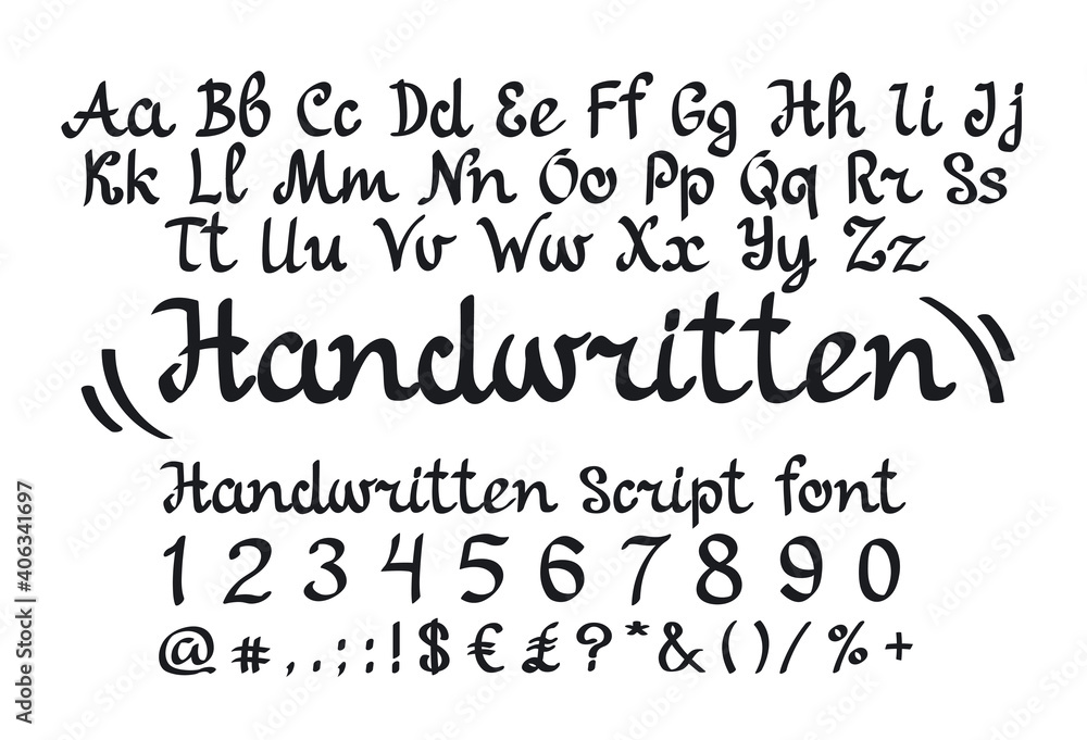 handlettering script font