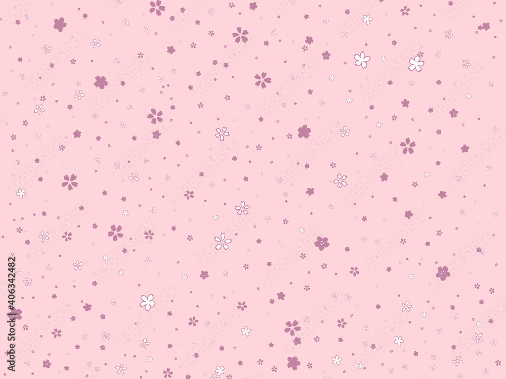 Cute and simple Japanese flower texture