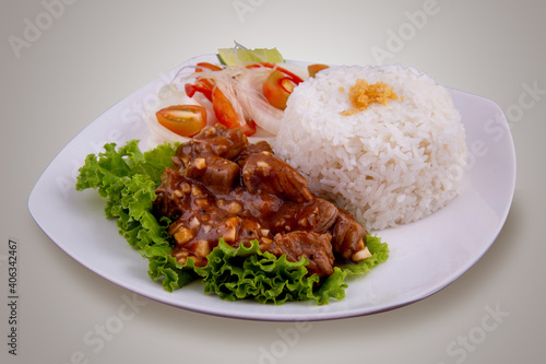 beef Lok Lak traditional khmer food