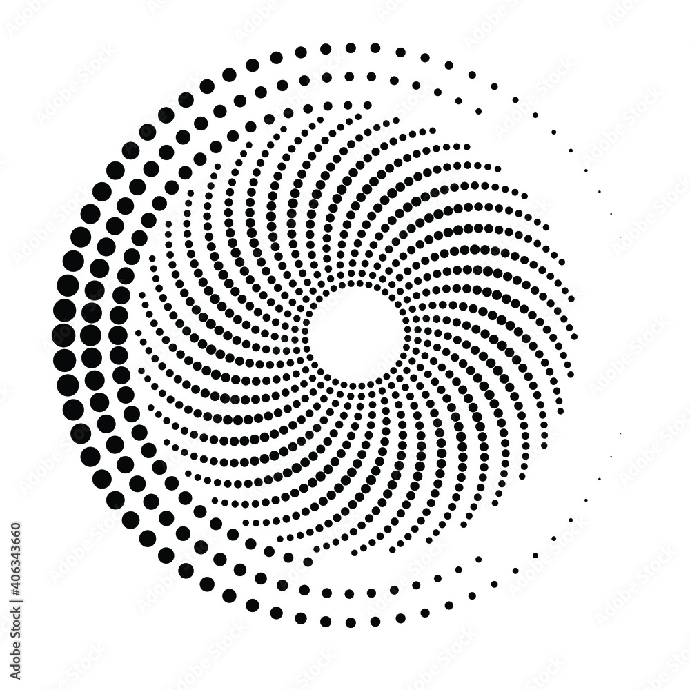 Halftone dots in circle form. round logo . vector dotted frame . design element Halftone dots in circle form. round logo . vector dotted frame . design element
