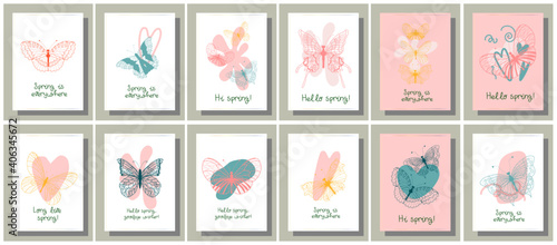 Valentine's day congratulation in abstract style. Modern valentine day congratulation abstract, great design for any purposes