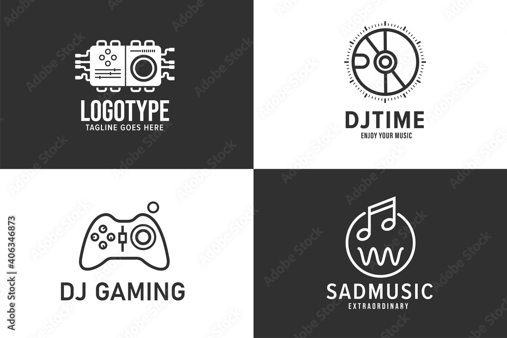 Collection of Music Logo Design Template