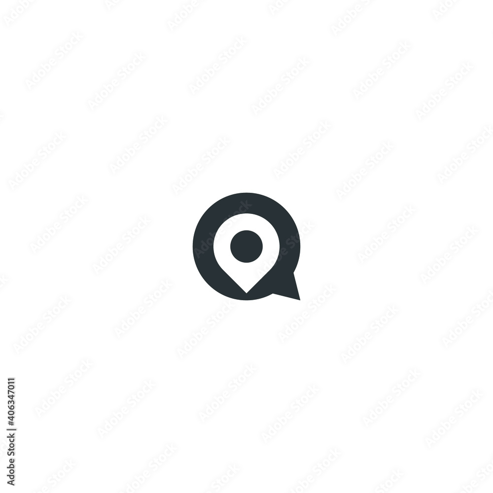 Letter Q Pin Point Map Logo Icon Vector Template Letter Q Pin Point Map Logo Icon Vector Template