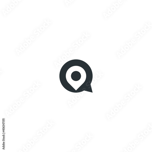 Free Download Letter Q Pin Point Map Logo Icon Vector Template - GFXLoad