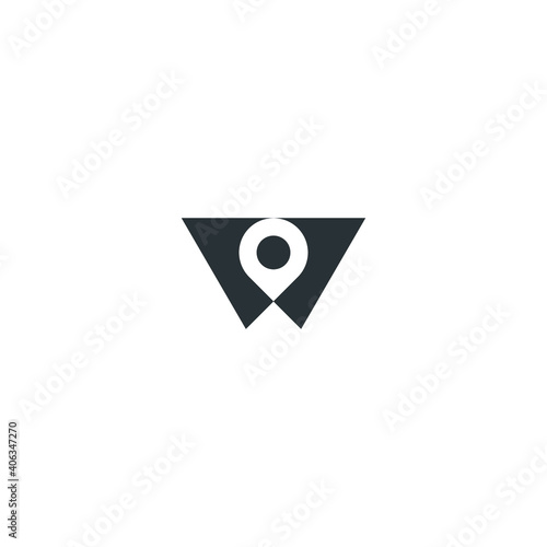 Letter W Pin Point Map Logo Icon Vector Template Free Download Letter W Pin Point Map Logo Icon Vector Template - GFXLoad