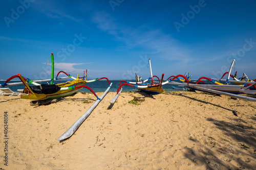 The coast of Indian ocean on island Bali