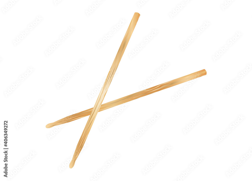 Drumsticks aus Holz mit Maserung Drumsticks aus Holz mit Maserung