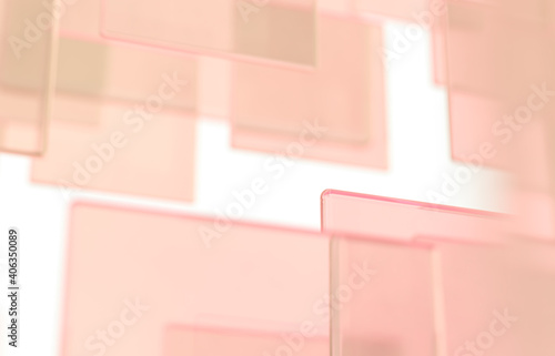 Abstract 3d Technology background with colorful glass card.