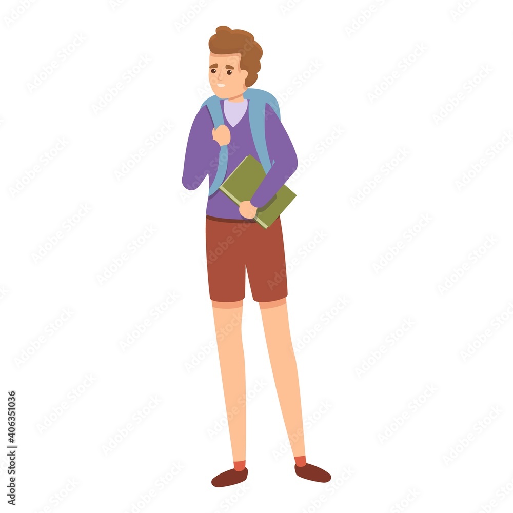 Summer school uniform icon. Cartoon of summer school uniform vector icon for web design isolated on white background Summer school uniform icon. Cartoon of summer school uniform vector icon for web design isolated on white background
