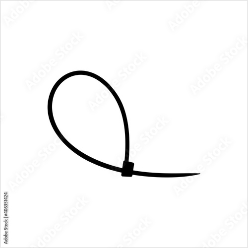 Cable Tie Icon, Hose Tie, Zip Tie Icon