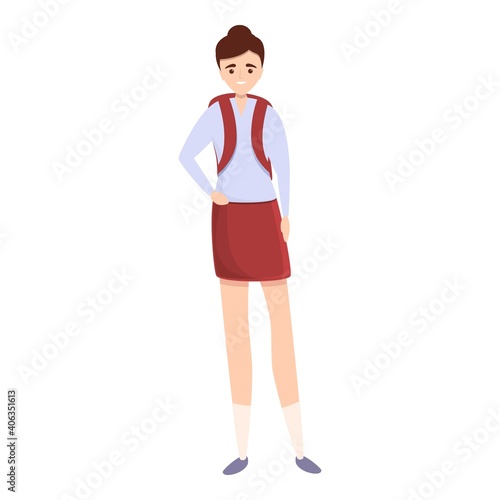 Universal school uniform icon. Cartoon of universal school uniform vector icon for web design isolated on white background