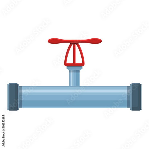 Pipe connection icon. Cartoon of pipe connection vector icon for web design isolated on white background