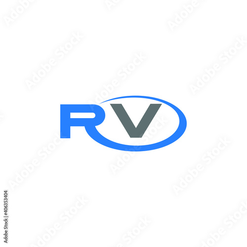 RV logo RV icon RV vector RV monogram RV letter RV minimalist RV triangle RV flat Unique modern flat abstract logo design  