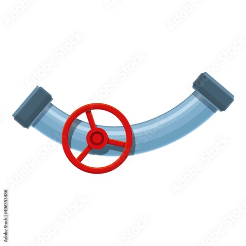 Irrigation pipe icon. Cartoon of irrigation pipe vector icon for web design isolated on white background