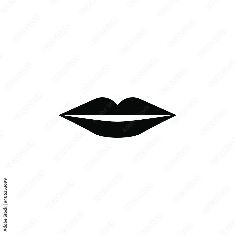 lips set isolated on white lips set isolated on white