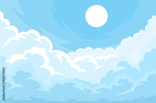 Cloudy sky background