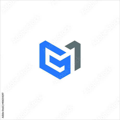 GM logo GM icon GM vector GM monogram GM letter GM minimalist GM triangle GM flat Unique modern flat abstract logo design  