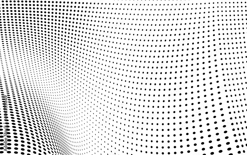 Abstract halftone wave dotted background Abstract halftone wave dotted background