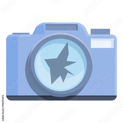 Broken camera icon. Cartoon of broken camera vector icon for web design isolated on white background