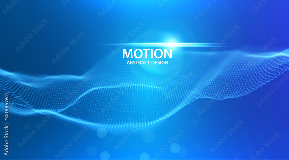 Abstract blue particle background. Flow wave with dot landscape. Digital data structure. Future mesh or sound grid. Pattern point visualization. Technology vector illustration. Abstract blue particle background. Flow wave with dot landscape. Digital data structure. Future mesh or sound grid. Pattern point visualization. Technology vector illustration.