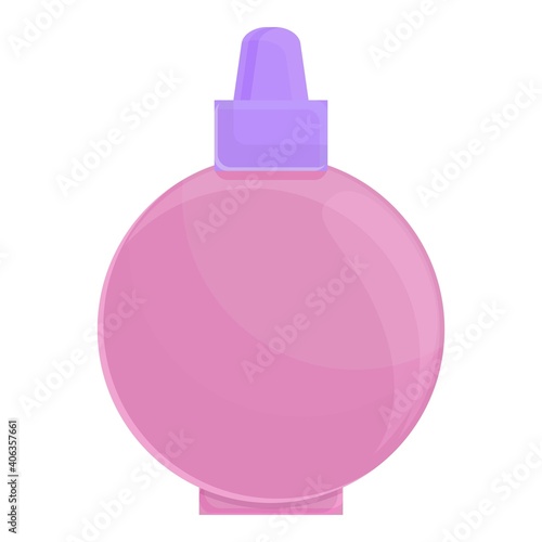 Perfume bottle icon. Cartoon of perfume bottle vector icon for web design isolated on white background