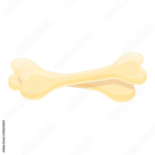 Bones waste icon. Cartoon of bones waste vector icon for web design isolated on white background