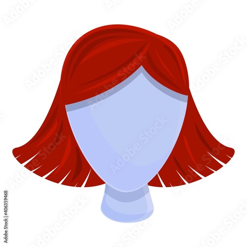 Wig icon. Cartoon of wig vector icon for web design isolated on white background