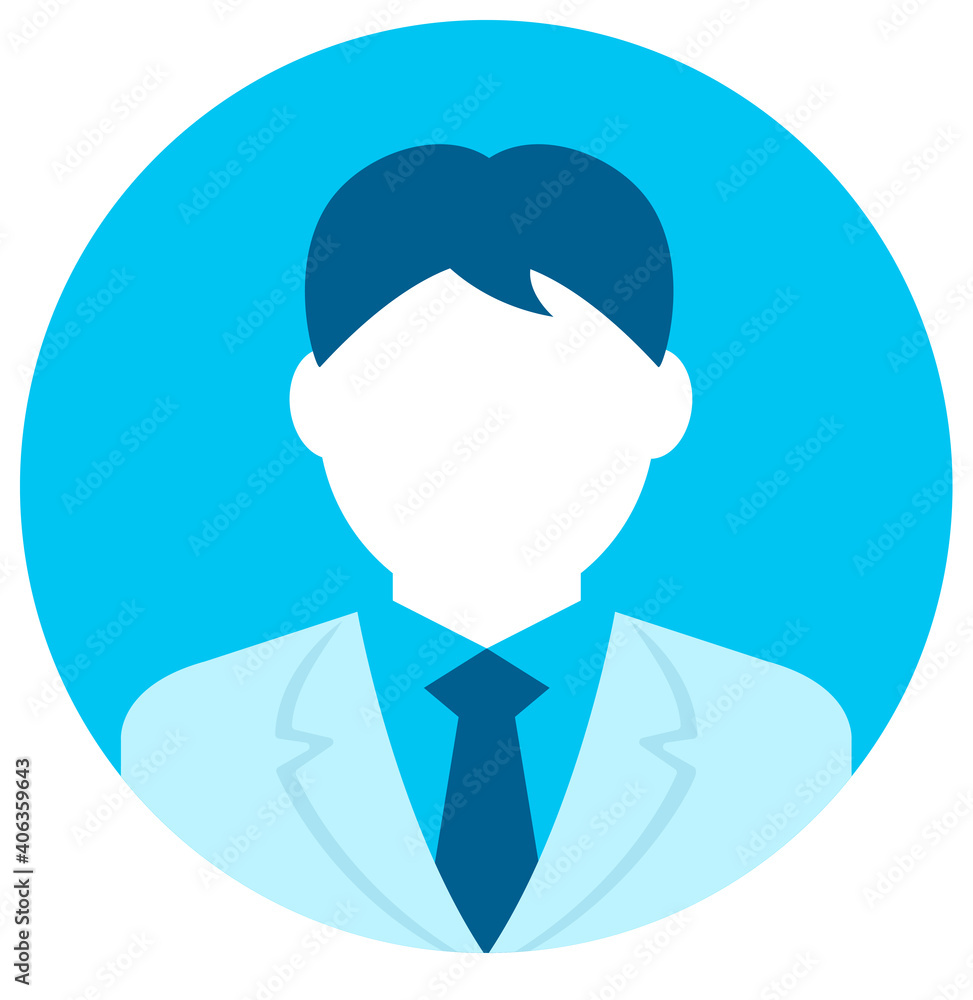 Circular avatar vector illustration (Male) Circular avatar vector illustration (Male)