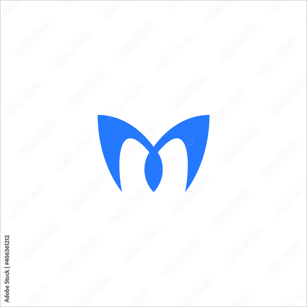 M logo M icon M vector M monogram M letter M minimalist M triangle M flat Unique modern flat abstract logo design  