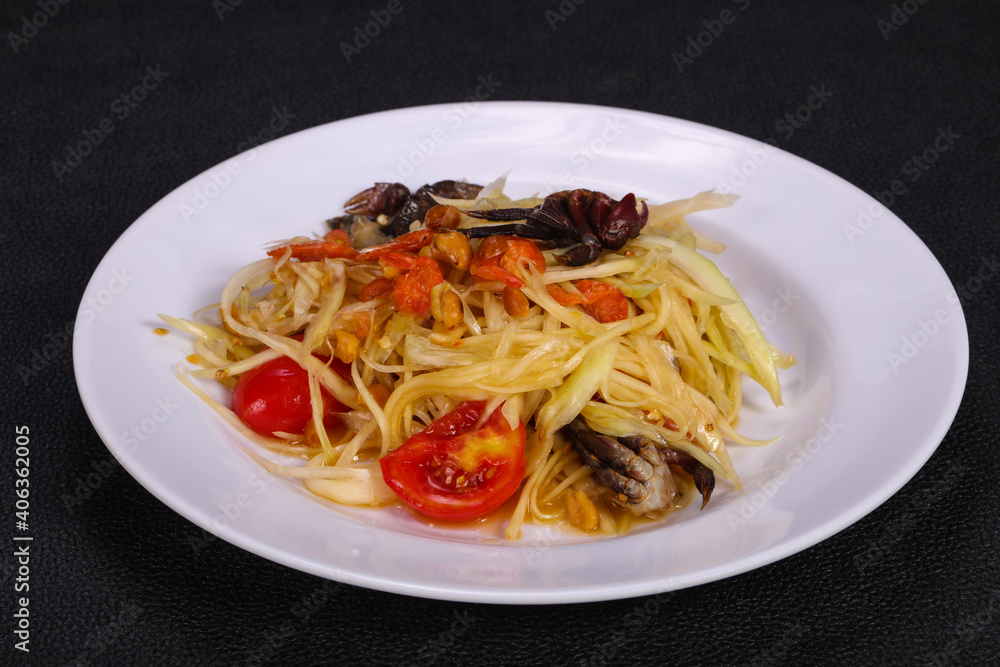 Green mango salad with seafood Green mango salad with seafood
