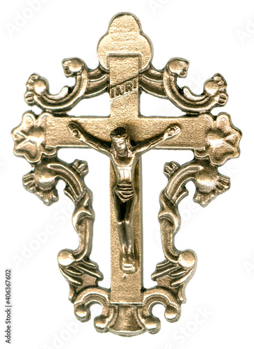 Fnacy Golden Garland Crucifix