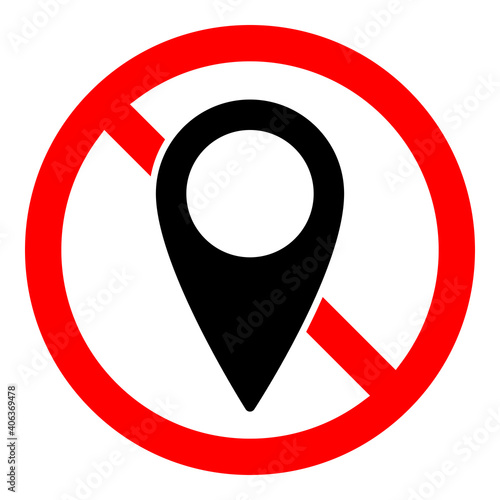 No GPS icon. Map pointer ban icon. Award is prohibited. Vector illustration. Free Download No GPS icon. Map pointer ban icon. Award is prohibited. Vector illustration. - GFXLoad