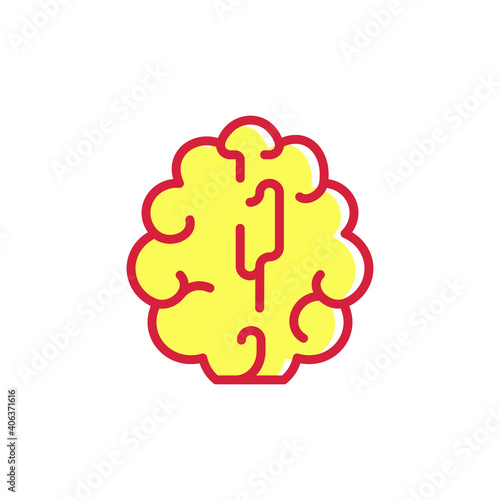 Brain Cell Logo Design Graphic Concept
