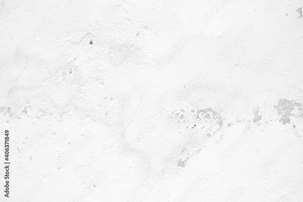 Fototapeta premium White Stain Paint on Concrete Wall Background, Suitable for Construction and Architecture Concept.