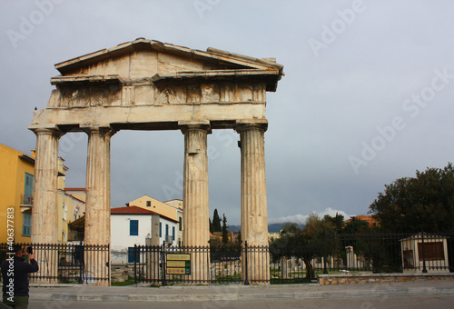 Agora near Plaka in Athens, Greece 