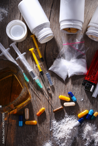 Addictive substances, including alcohol, cigarettes and drugs
