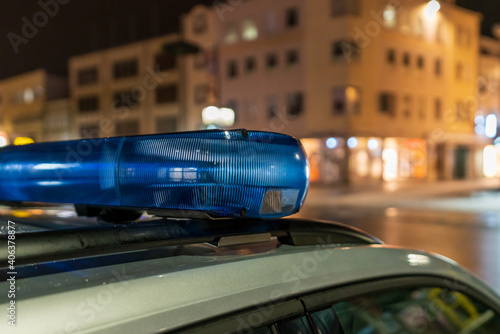 Polizeiauto Warnleuchte 