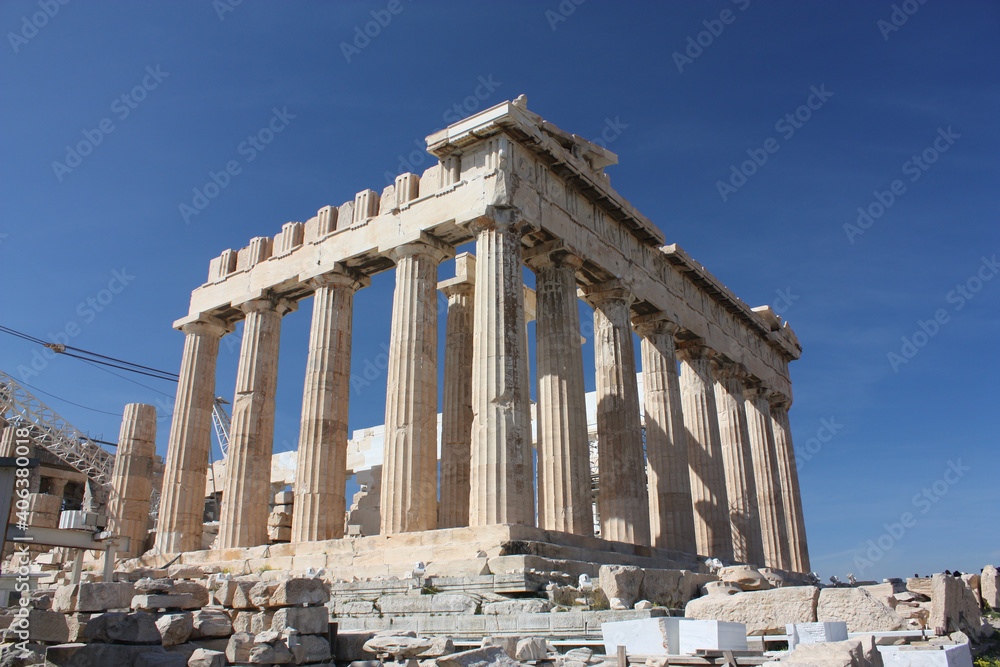 Temple Parthenon in Acropolis in Athens, Greece