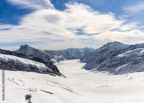 View from the Sphinx observation deck  Jungfraujoch 