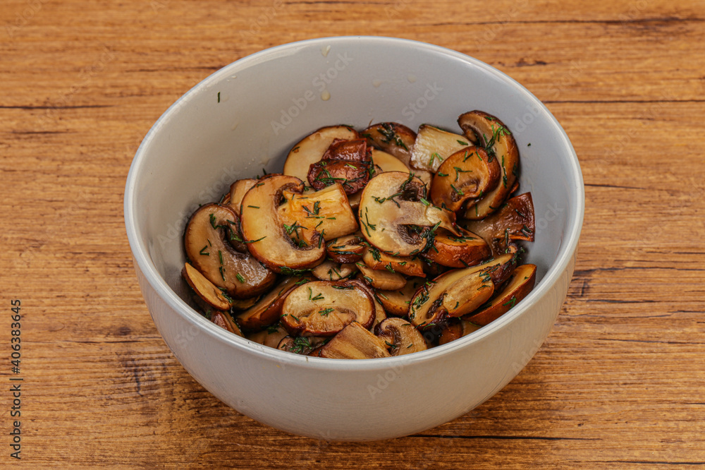 Roasted champignon with herbs and spices Roasted champignon with herbs and spices